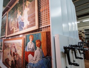 Система хранения картин в фондохранилище